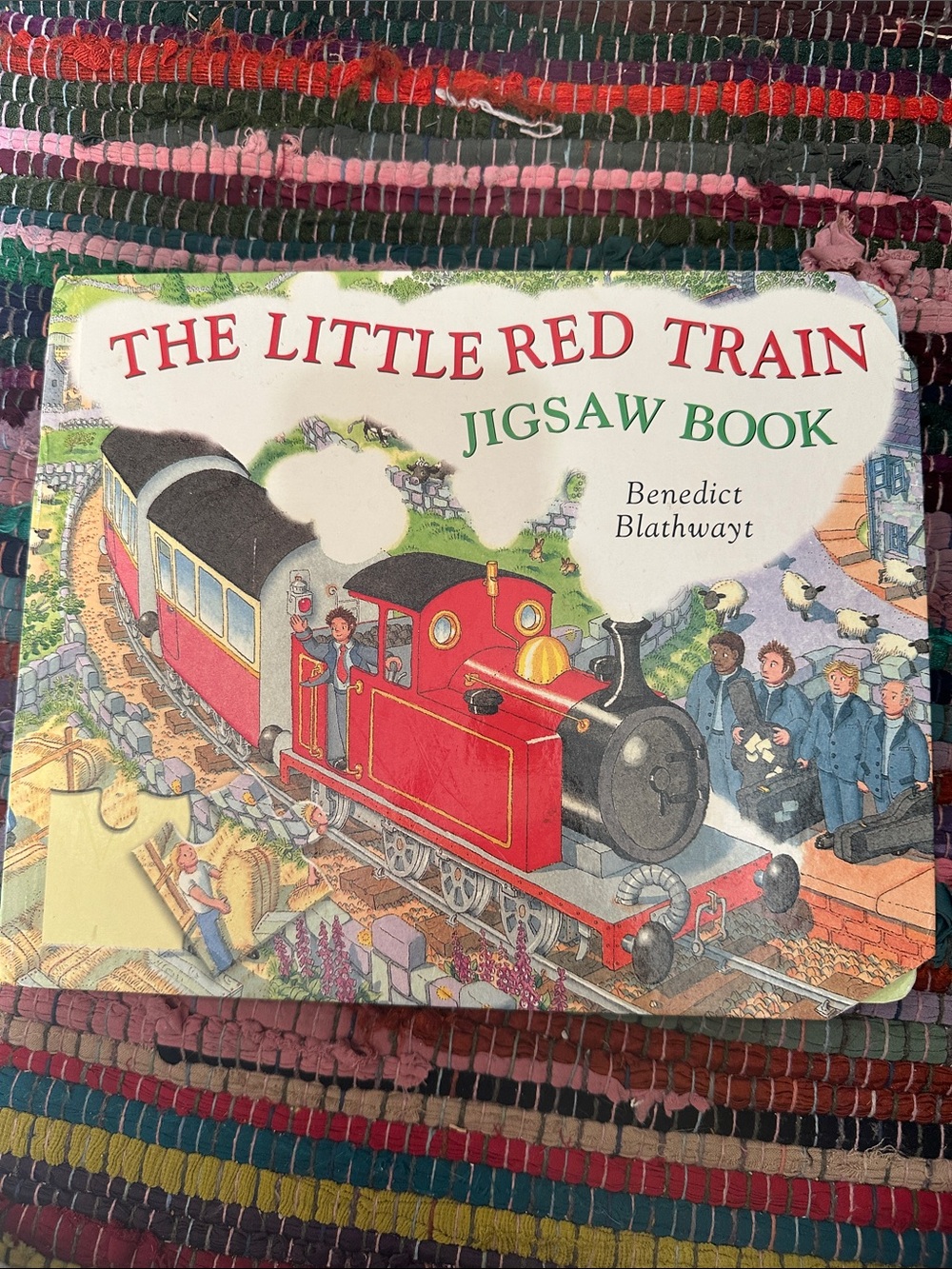 Little Red Train Jigsaw Book Benedict Blathwayt Complete Puzzles 2003